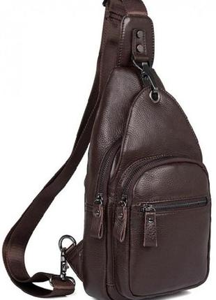 Рюкзак чоловічий vintage 14647 шкіряний коричневий