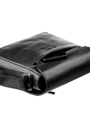 Мужская сумка на плечо флотар karya 17384 черная5 фото