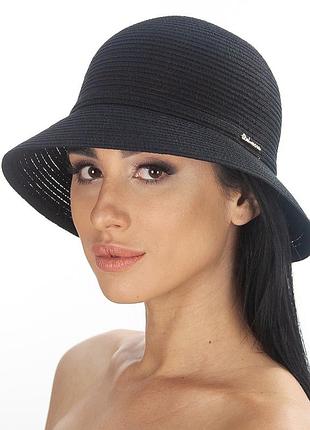Чорна міні-капелюшок на літо - 041-01
