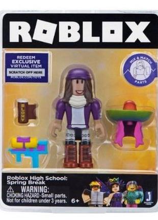 Игровой коллекционный набор roblox/роблокс 19849 каникулы в старшей школе