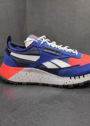 Кроссовки кроссовки reebok classic leather legacy royal &amp; orange flair shoes2 фото