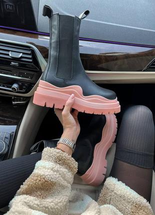 Ботинки/сапоги black pink3 фото