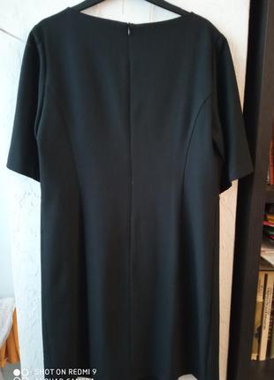 Классическое черное платье миди,р 48-50(12/14)2 фото
