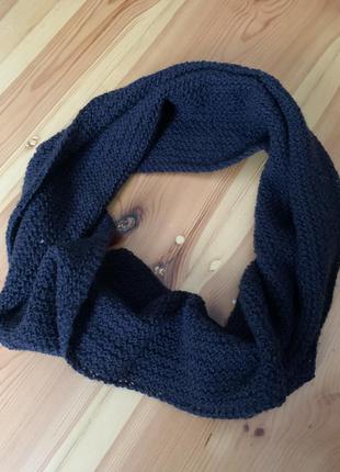 Шарф вязаный, хомут