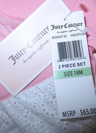 Костюм juicy couture туника и лосины на девочку 18 месяцев хлопок3 фото
