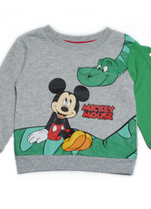 Серый свитшот реглан с динозавром primark на мальчика 1-2 года