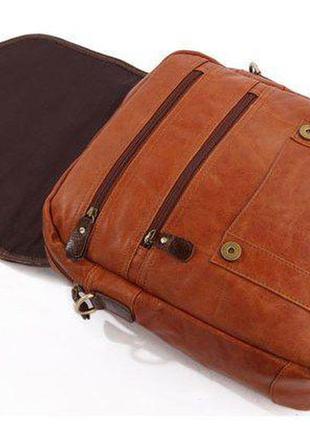 Рюкзак vintage 14166 коричневый6 фото