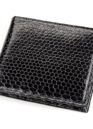 Гаманець sea snake leather 18141 з натуральної шкіри морської змії чорний
