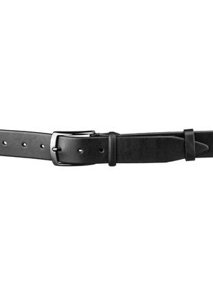 Ремень мужской shvigel15268 кожаный черный