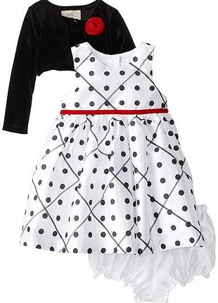 Платье, панталоны и болеро marmellata на девочку 9-12 месяцев