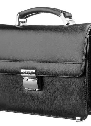 Барсетка чоловіча з натуральної шкіри karya 17280 чорна