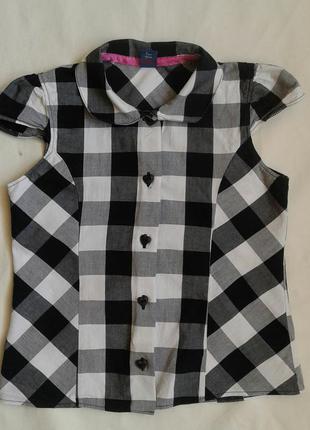 Рубашка в клетку с крылышками tu ( 7 лет )