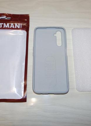 Чехол silicone cover getman for magnet для realme 6 pro mist blue3 фото