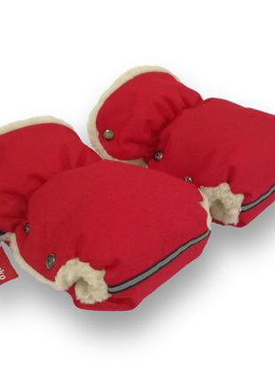 Муфта-рукавички на ручку коляски zdrowe dziecko червоні з6 фото