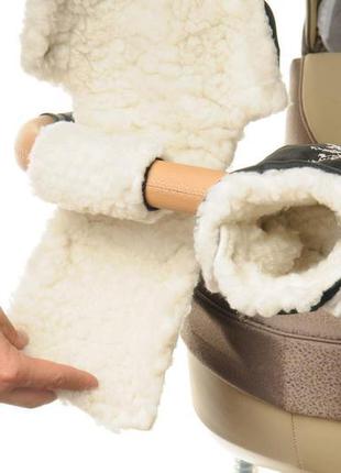 Зимова муфта рукавиці на коляску при-ль ок style польща з манжетиками в комплекті до3 фото