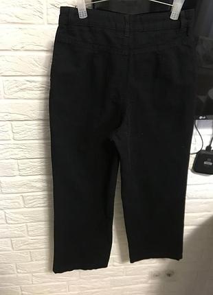 Плотные укорочённые джинсы 2