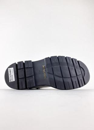 Женские ботинки bottega veneta boots low white black.3 фото