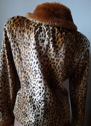 Теплий леопардовий піджак3 фото