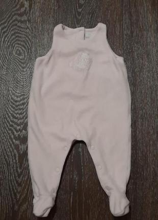 Брендовый теплый  бархатный хлопковий  боди   от tartine et chocolat