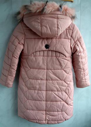 Зимове пальто на дівчинку розмір 342 фото