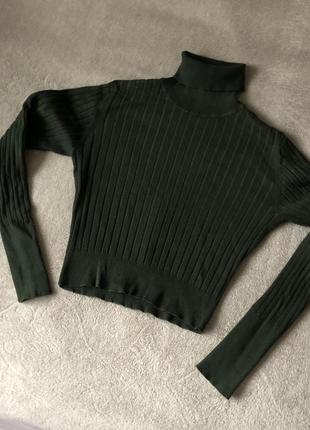 Стильный укорочённый гольф befree, гольф лапша, укорочённый джемпер