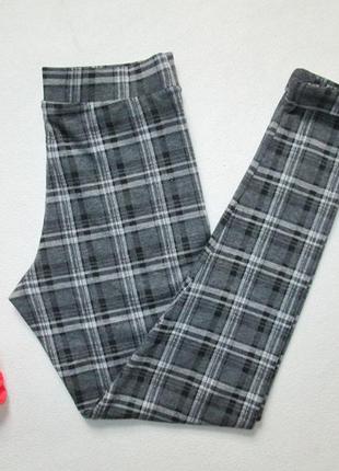 Шикарные стрейчевые трикотажные плотные брюки леггинсы в клетку miss selfidge 🍁🌹🍁4 фото