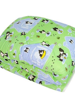 Одеяло стеганое детское зима шерсть бязь ковдра дитяча вовна тепла зимове