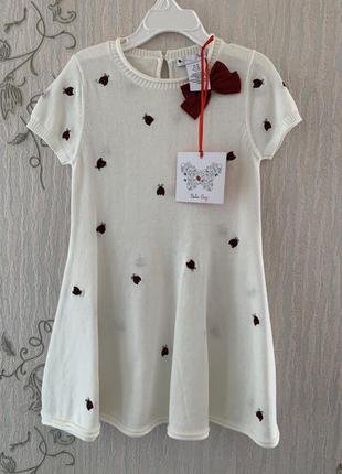 Платье трикотажное nula bug сша 4т