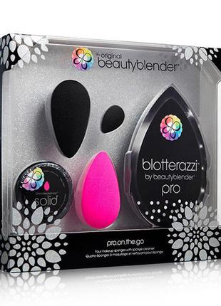 Набор beautyblender pro on the go (sponge/4шт. + cleaning/30g)