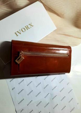 Легкий з блискавками гаманець з воскової шкіри ivorx магніт4 фото