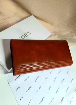 Легкий з блискавками гаманець з воскової шкіри ivorx магніт