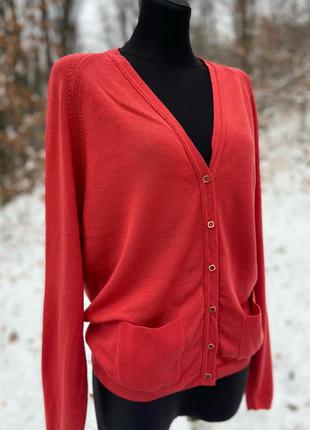 Стильний фірмовий якісний натуральний вовняний светр кардиган2 фото
