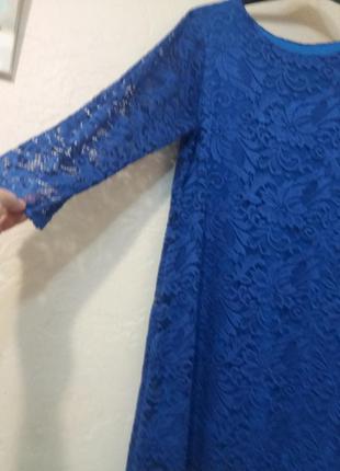 Плаття кольору королівський синій 0132 фото