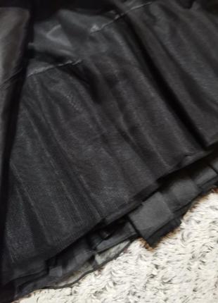 Вечернее черное пышное платье, шелк, карен миллен5 фото