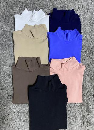 Актуальна палітра безшовних водолазок з мікрофібри