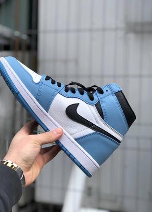 Nike air jordan 1 university blue мужские кроссовки найк аир джордан3 фото