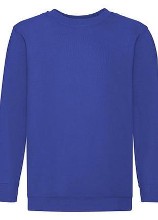 Свитер классический с начесом детский - 62041-51 ярко-синий
