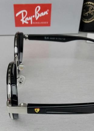 Ray ban ferrari очки мужские солнцезащитные чёрные стильные4 фото