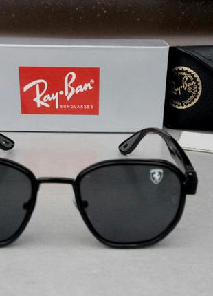 Ray ban ferrari очки мужские солнцезащитные чёрные стильные2 фото