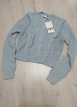 Стильний в'язаний светр від zara