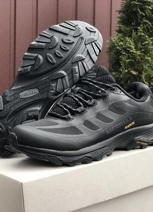 Чоловічі зимові сірі з чорним кросівки (термо) зима-осінь merrell🆕 теплі мерелл