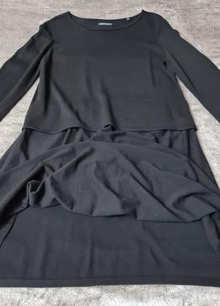 Трикотажное  черное платье оверсайз  marc o'polo8 фото