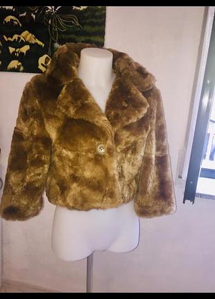 Zara красивая шуба шубка эко мех