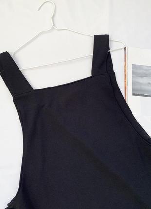 Сарафан, платье, черный, черное, с карманами, terranova3 фото