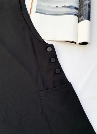 Сарафан, платье, черный, черное, с карманами, terranova4 фото