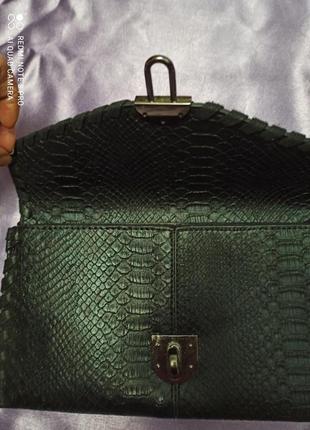 Шикарний шкіряний клатч2 фото