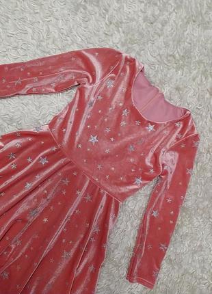 Ошатне велюрову сукню в зірках на новий рік7 фото