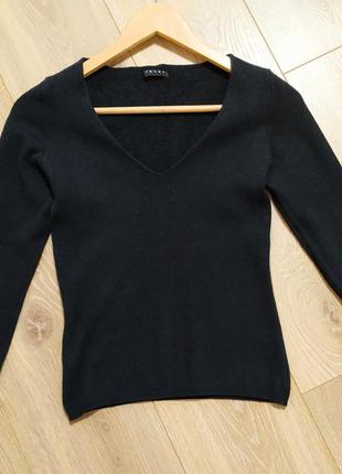 Вовняний светр з v - подібним вирізом.sisley,italy.5 фото