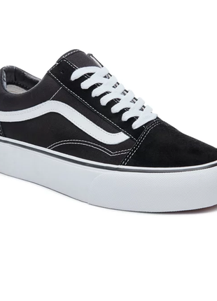 Оригінальні кеди класична кеди vans old skool platform з культової лінійки old skool, саме в4 фото