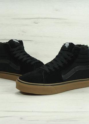 Зимние кеды vans sk-8 sk8 old skool олд скул ванс венс зима утеплені 2